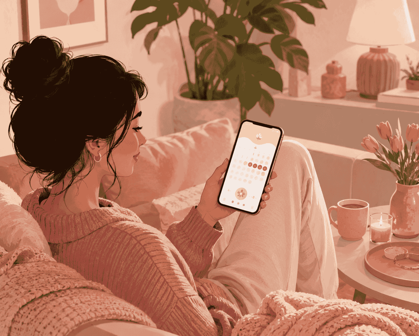 تطبيق نانا لتتبع الدورة الشهرية