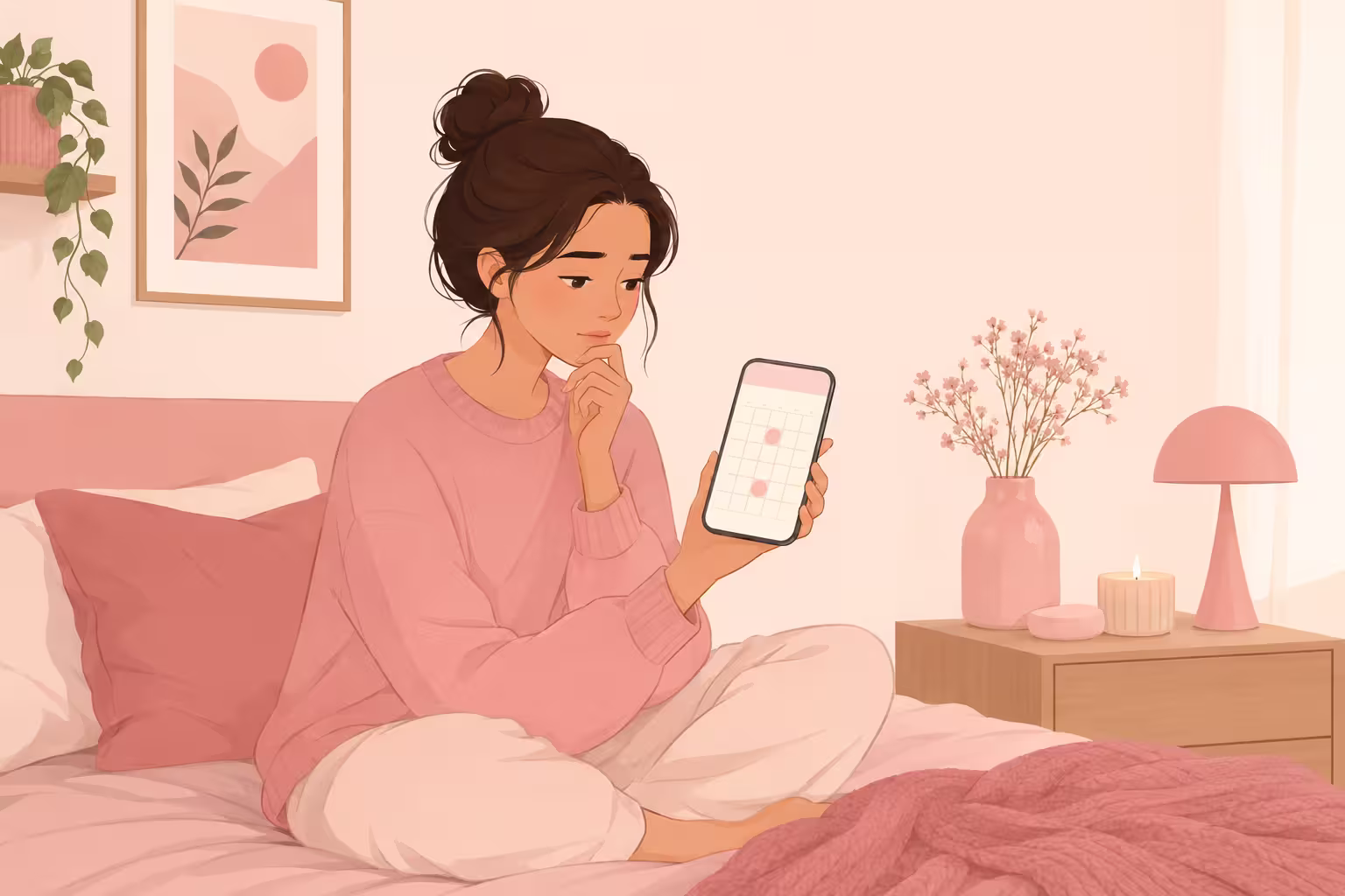 امرأة تتساءل عن سبب نزول دورتها مرتين في نفس الشهر